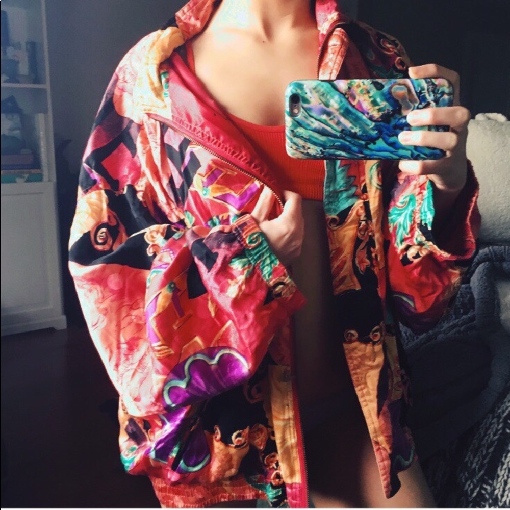 90s Silk Windbreaker.